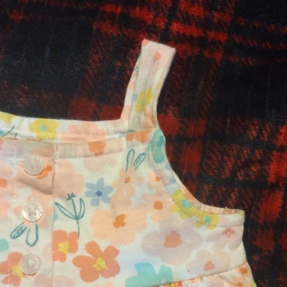 Floral Kids Sleeveless Romper - Picture 7 of 7